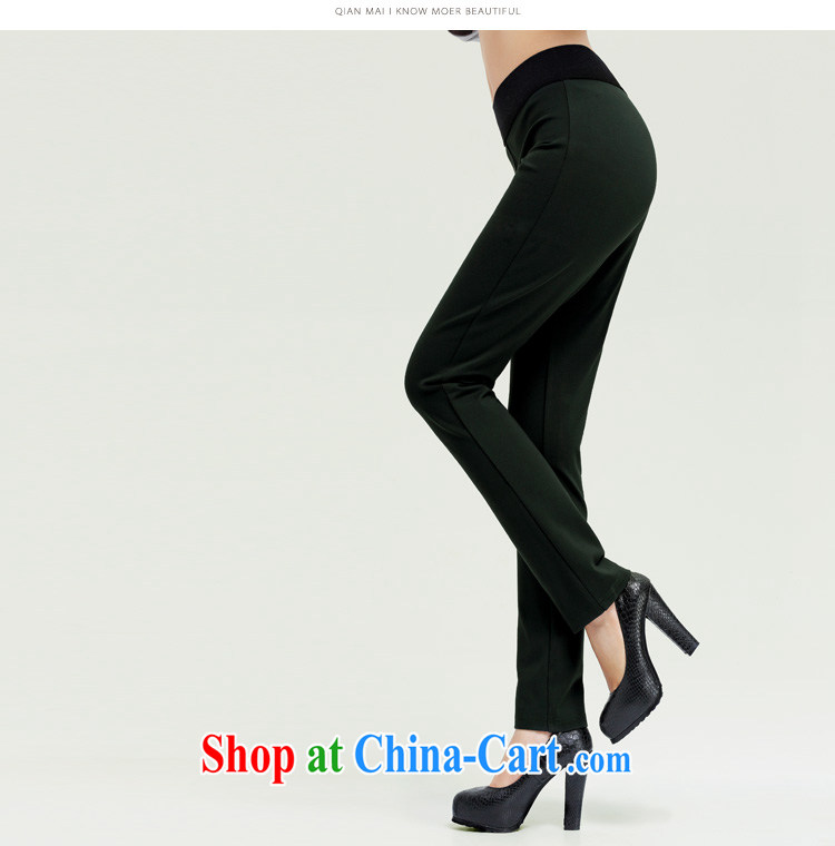 The Mak is the female 2014 autumn and winter new thick mm stylish quality NET color graphics thin trousers 13,882 army green XXXXL pictures, price, brand platters! Elections are good character, the national distribution, so why buy now enjoy more preferential! Health