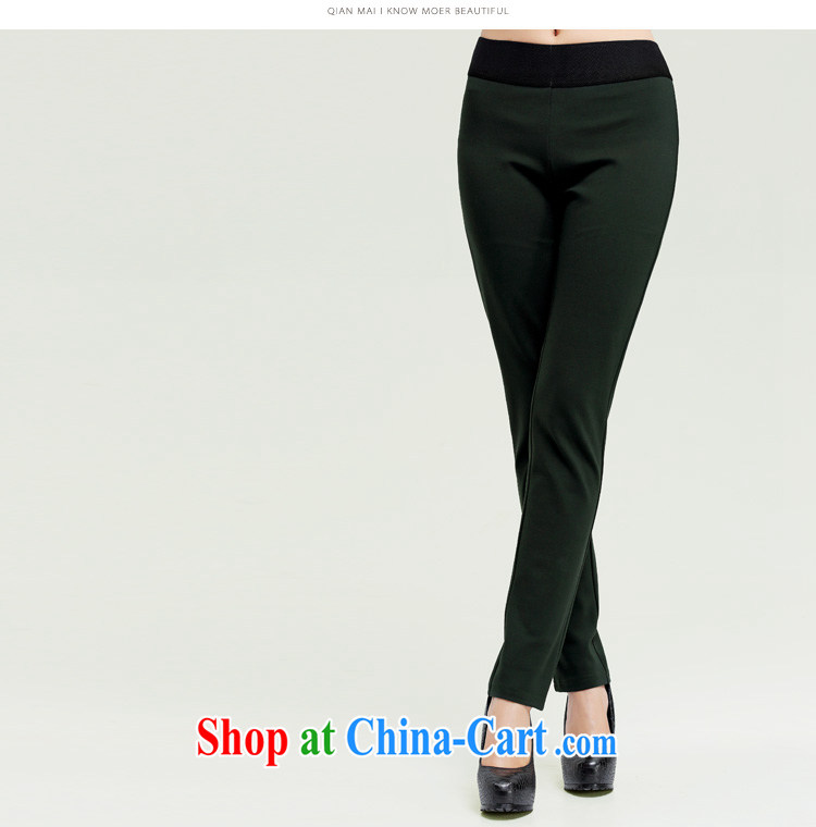 The Mak is the female 2014 autumn and winter new thick mm stylish quality NET color graphics thin trousers 13,882 army green XXXXL pictures, price, brand platters! Elections are good character, the national distribution, so why buy now enjoy more preferential! Health