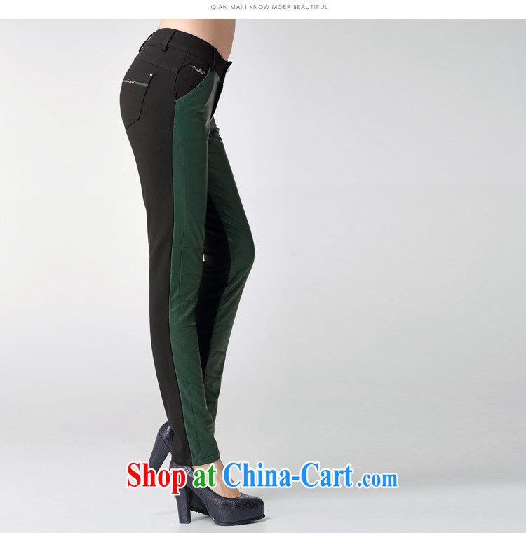 The Mak is the female Korean Winter load loose 2014 new thick mm stylish knocked color tile graphics thin beauty warm pants 3358 green XXXXXL pictures, price, brand platters! Elections are good character, the national distribution, so why buy now enjoy more preferential! Health