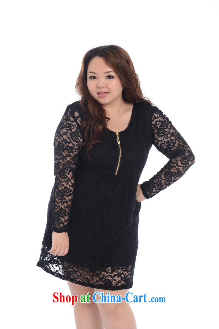Hi Princess slave Korean king, king, and indeed more stylish graphics thin zipper lace long-sleeved dress skirt solid black - long-sleeved 601 4 XL/200 Jack left and right pictures, price, brand platters! Elections are good character, the national distribution, so why buy now enjoy more preferential! Health