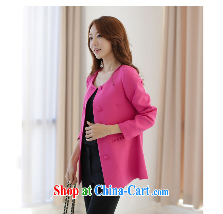 The Parting loose the code Click the buckle long jacket, ladies 2015 new Korean video thin long-sleeved solid leisure jacket 4807 black large code XXXL pictures, price, brand platters! Elections are good character, the national distribution, so why buy now enjoy more preferential! Health