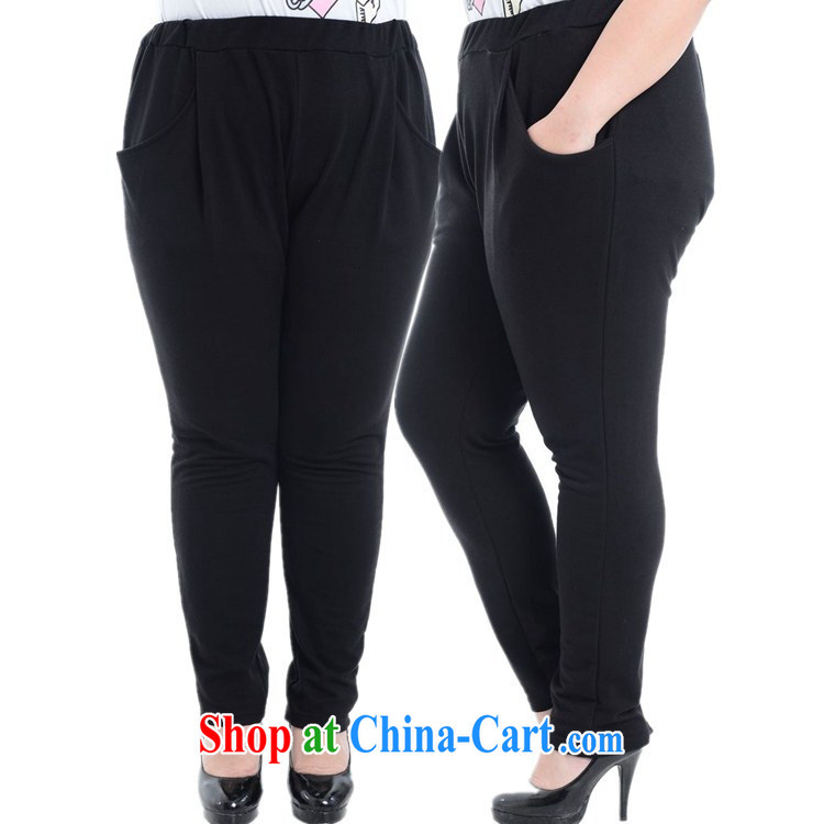 Hi Margaret slavery summer Korean female large, the FAT and FAT MM pregnant women with leisure loose ground 100 graphics thin stretch, Trouser Press castor pants pants black large code XL 140 Jack the following pictures, price, brand platters! Elections are good character, the national distribution, so why buy now enjoy more preferential! Health