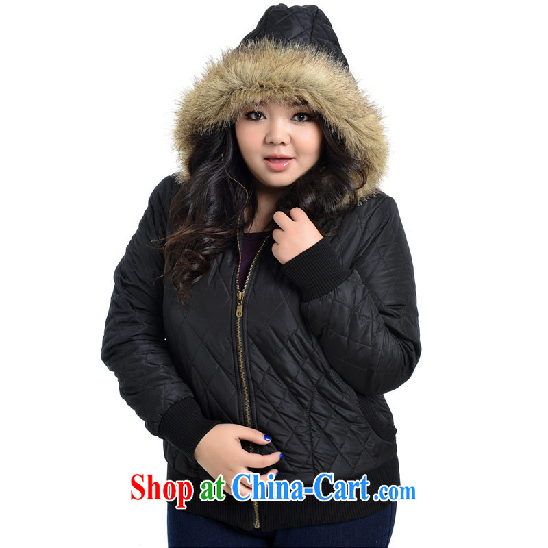 Hi Princess slave Korea version on the younger sister, female fashion loose video thin warm quilted coat long-sleeved jacket jacket cotton suit A 2289 black 3 XL/205 - 260 jack wear, Hi Maria slavery, shopping on the Internet