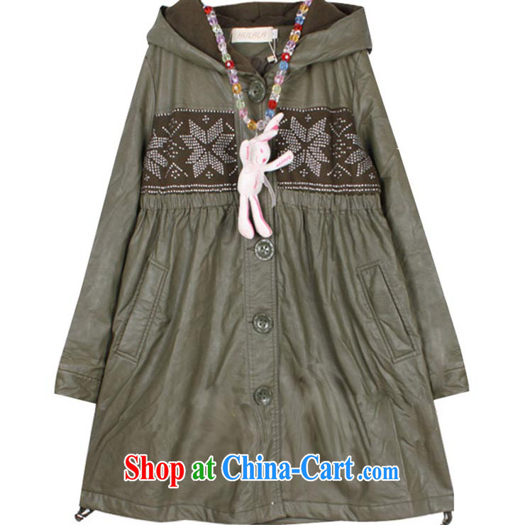 The line takes the Code women's clothing fall/winter new Korean video thin thick mm cap PU loose quilted coat, long windshield, good SQXHPY dark green M pictures, price, brand platters! Elections are good character, the national distribution, so why buy now enjoy more preferential! Health
