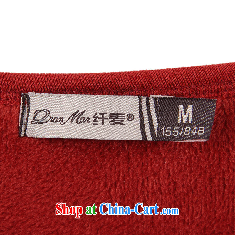 Slim, Mr Big, women fall 2014 the new Korean loose solid color and long sweater solid shirt T pension 12,279 red M, former Yugoslavia, Mak, and shopping on the Internet