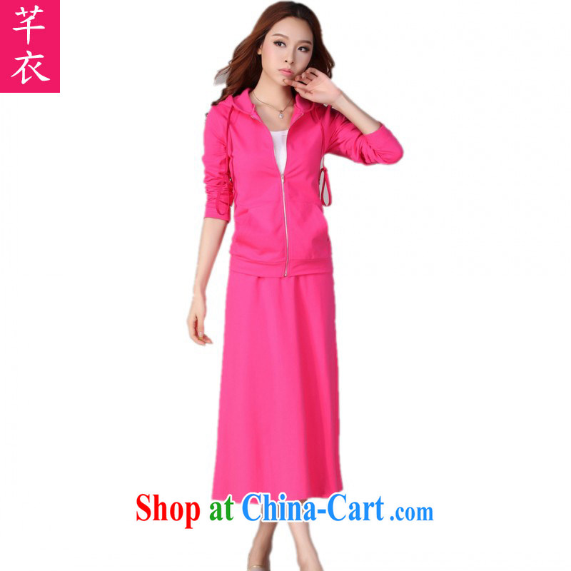 Constitution, and, indeed, female sports skirts thick mm long skirt Kit 2015 spring leisure two-piece jacket body long skirt, the red large XL 4 165 - 180 jack, constitution and clothing, and shopping on the Internet