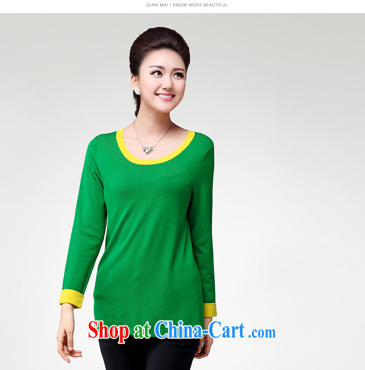 Autumn 2014 the former Mr Big, female new thick mm stylish knocked color stitching H-sweater S 13,035 green XXXL pictures, price, brand platters! Elections are good character, the national distribution, so why buy now enjoy more preferential! Health