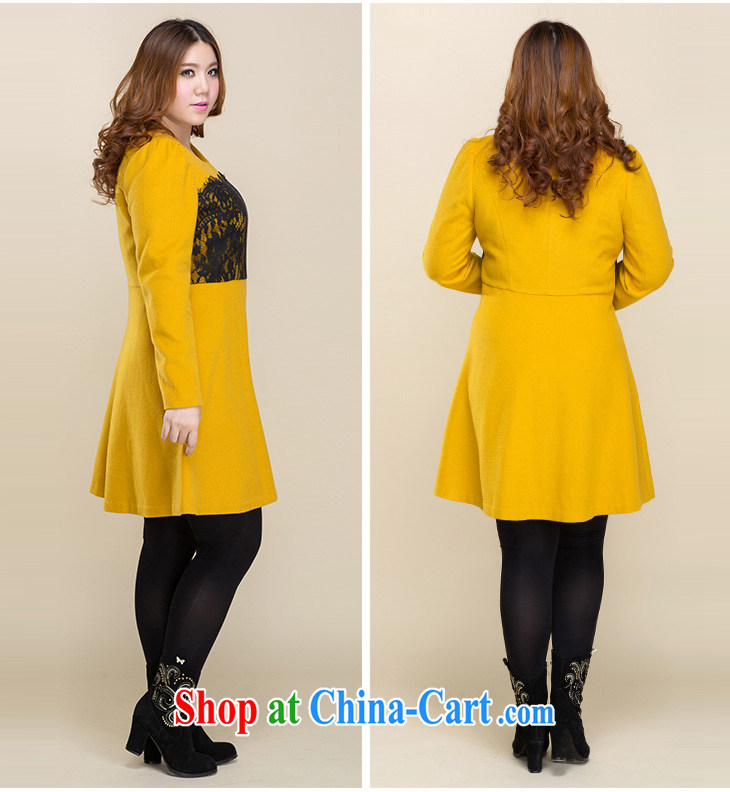 Slim LI Sau 2014 autumn new, larger female lace stitching wool beauty? The dresses Q 3208 red XL pictures, price, brand platters! Elections are good character, the national distribution, so why buy now enjoy more preferential! Health