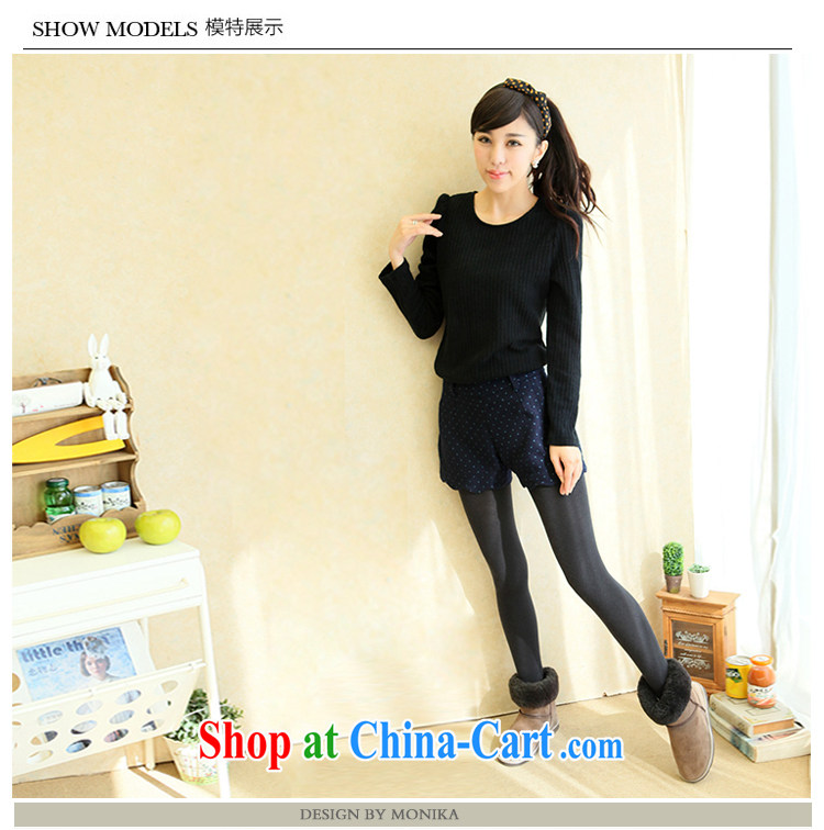 Moses Veronica larger female 2013 mm thick winter clothing Korean version of the new graphics thin little ground 100 leisure shorts girls pants blue XL pictures, price, brand platters! Elections are good character, the national distribution, so why buy now enjoy more preferential! Health