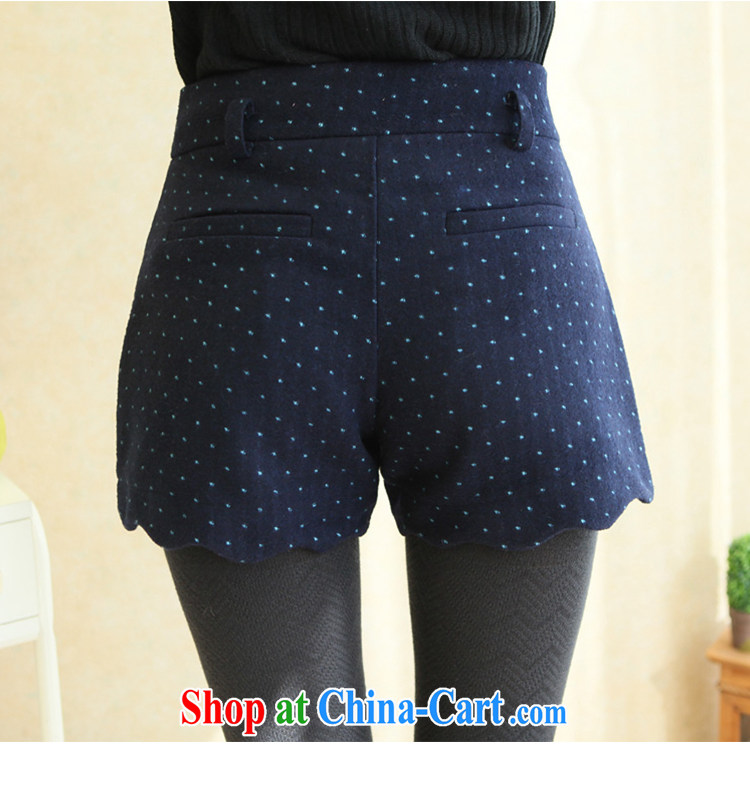 Moses Veronica larger female 2013 mm thick winter clothing Korean version of the new graphics thin little ground 100 leisure shorts girls pants blue XL pictures, price, brand platters! Elections are good character, the national distribution, so why buy now enjoy more preferential! Health