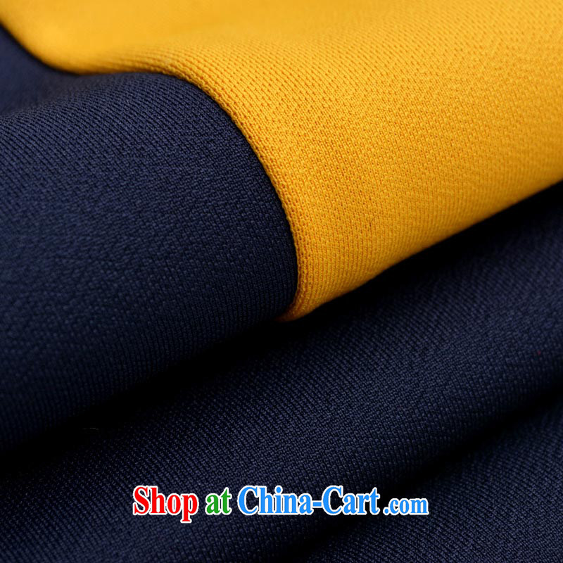 cheer for 2013 XL girls with thick MM winter new collision-color thick sister graphics thin large long-sleeved dress of the 1941 royal blue 4 XL, cheer, and, on-line shopping