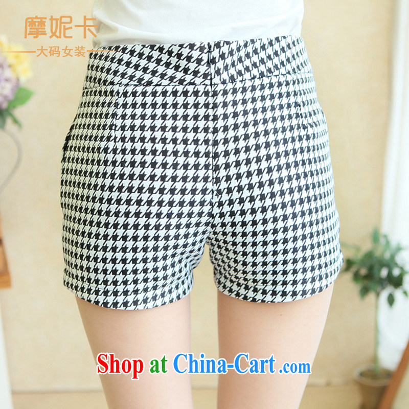 Connie Moses card the Code women mm thick winter load new Korean fat people dress graphics thin coat 1000 birds, 100 ground shorts 1000 birds, XXL, Moses Veronica, shopping on the Internet