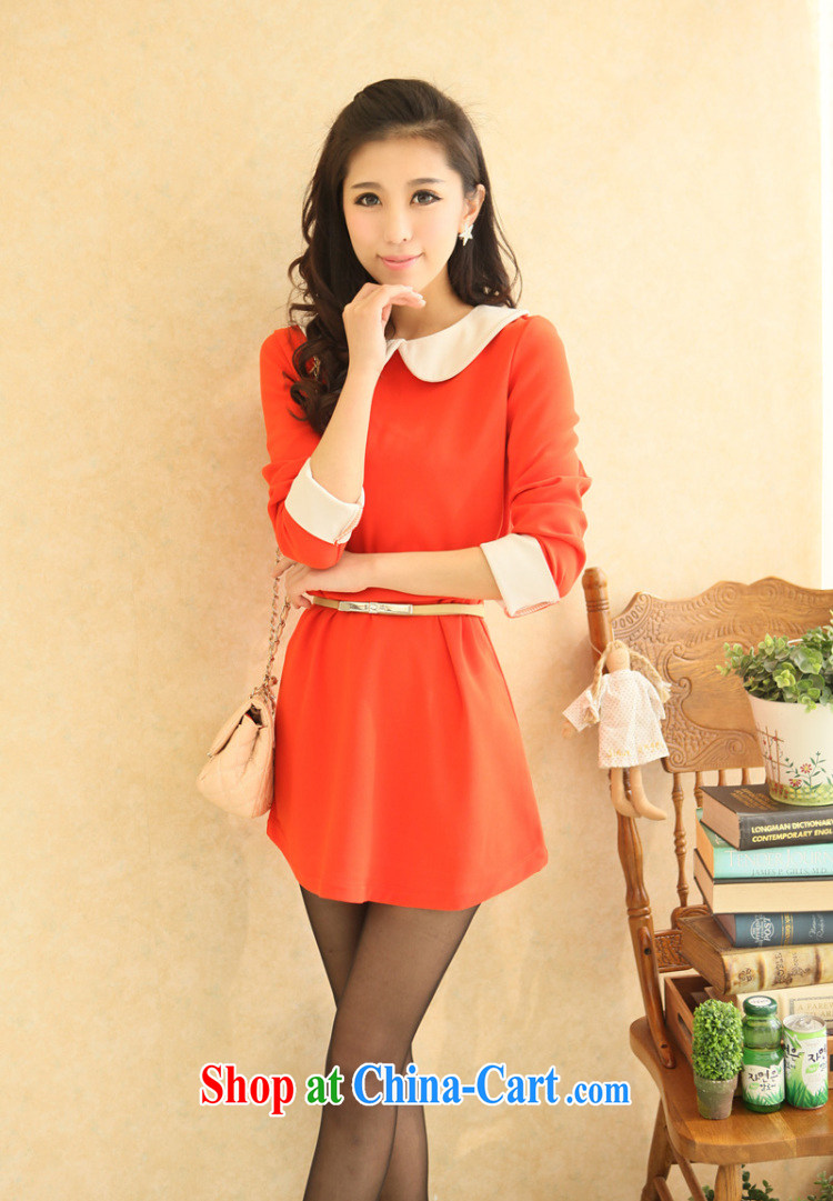 Moses Veronica larger women mm thick 2013 spring new dolls for graphics thin coat thick sister Korean dresses orange XXL pictures, price, brand platters! Elections are good character, the national distribution, so why buy now enjoy more preferential! Health