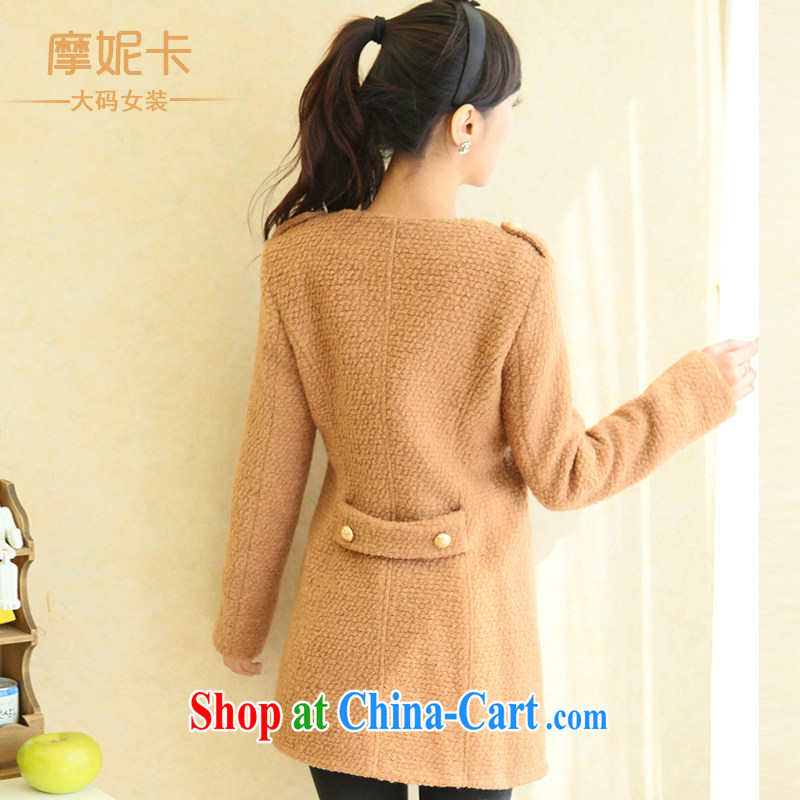 American Samoa Connie card the Code women 2013 mm thick winter clothes Korean version of the new, thick sister graphics thin long-sleeved wool jacket this coat and color pre-sale 12.8 the XXXXL, Veronica, the Code women, shopping on the Internet