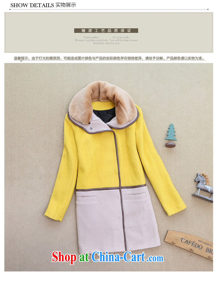 Connie Moses card the Code women 2013 mm thick winter clothes new, Korean version graphics thin long-sleeved warm hair? jacket coat female yellow XXL pictures, price, brand platters! Elections are good character, the national distribution, so why buy now enjoy more preferential! Health
