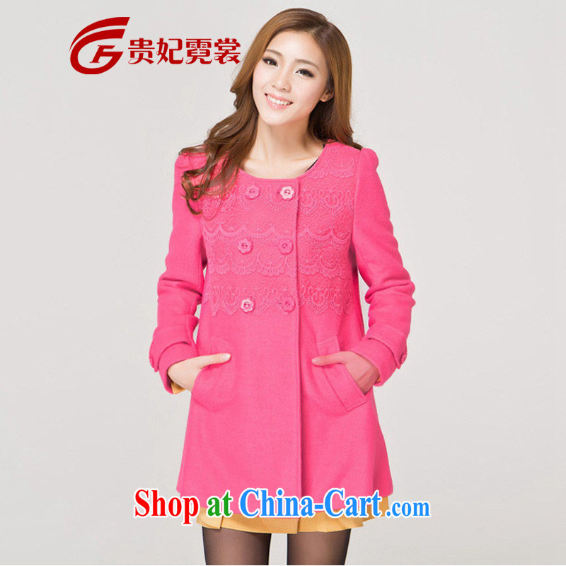 2014 mm thick in winter, and indeed increase, gross jacket? King code female thick wool coat so the red 4 XL