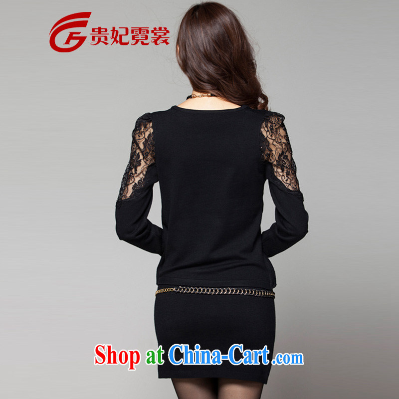 queen sleeper sofa Ngai advisory committee 2015 mm thick XL ladies dress spring new long-sleeved lace beauty graphics thin and thick XL solid knit skirt black L queen sleeper sofa, Ngai Advisory Committee, and shopping on the Internet