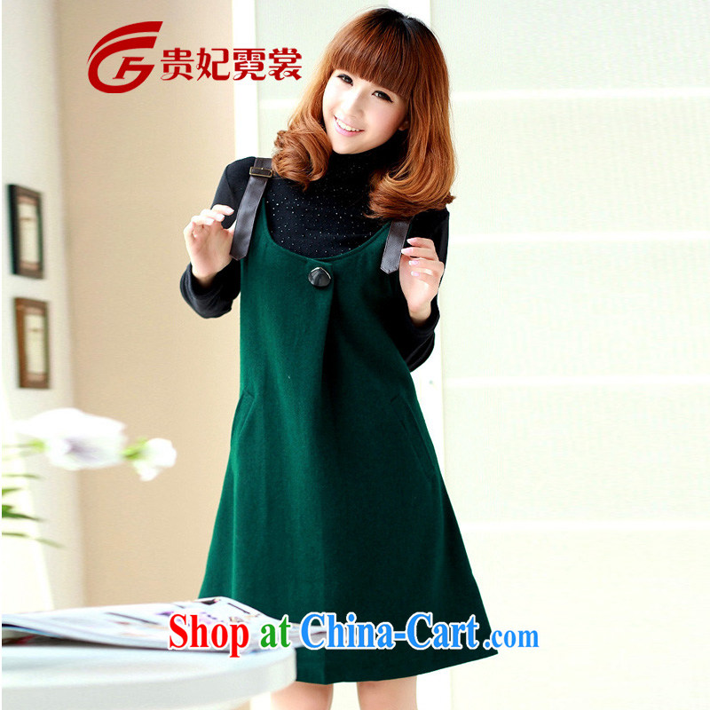 queen sleeper sofa Ngai advisory committee 2015 spring king code female new plus fertilizer and high fashion beauty hair is back with a vest dresses 50 A green L weight 145 - 165 jack wear