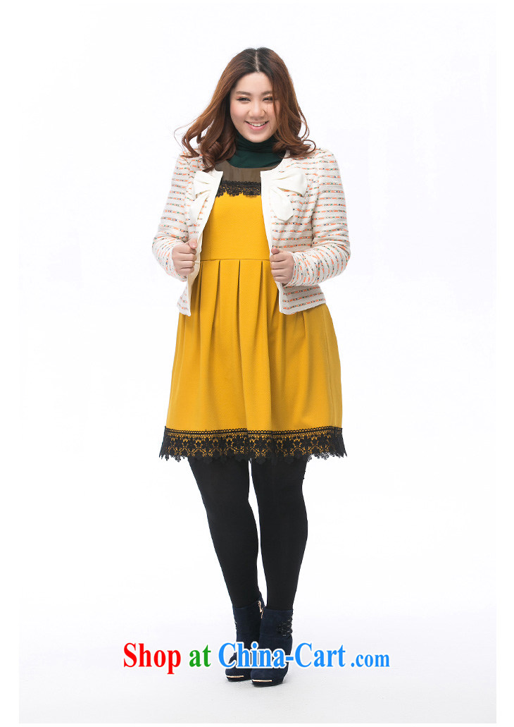 Slim LI Sau 2014 autumn and winter new, larger female beauty close bubble cuff bow-tie decorated with short jacket, 3285 Q apricot XXXXL pictures, price, brand platters! Elections are good character, the national distribution, so why buy now enjoy more preferential! Health