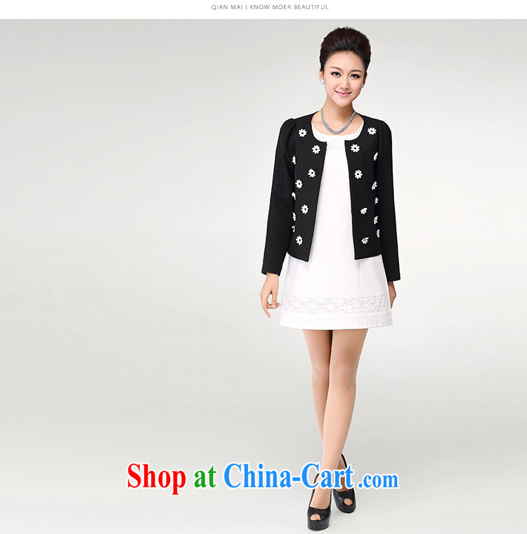 Autumn 2014 the former Mr Big, female new thick MM stylish floral three-dimensional decorative loose jacket cardigan 4187 white XXXXXL pictures, price, brand platters! Elections are good character, the national distribution, so why buy now enjoy more preferential! Health