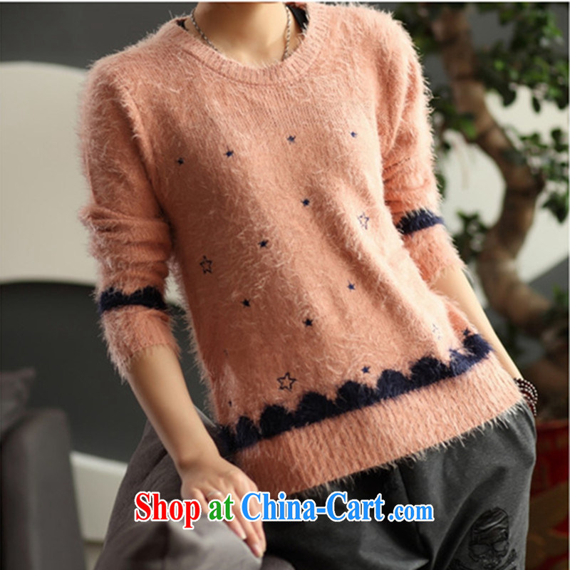 Princess Mad Cow Disease 2014 spring new sweater girl Korean Leisure Centers MM-knitted woolen sweaters solid T-shirt girls 103 toner color code