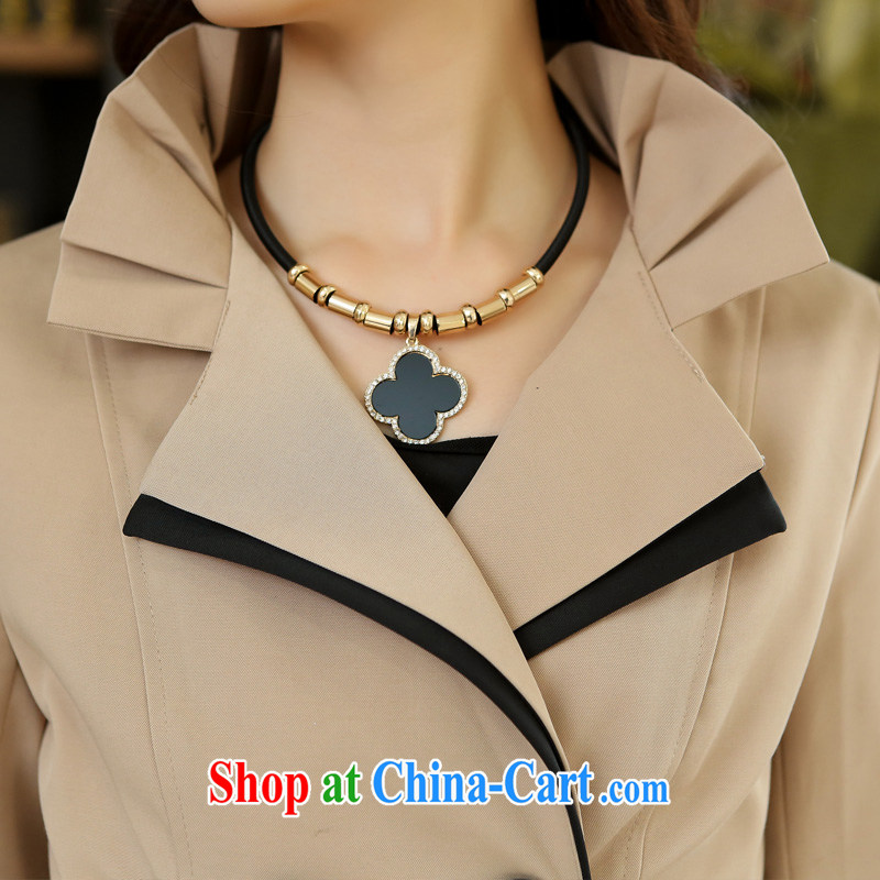The all love the Code women 2014 spring Korean fashion lapel tie-waist double-The Code wind jacket OH 248,806 card its XXXL, the love (ouhanduai), online shopping
