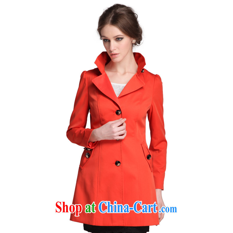 Yuen core women spring 2015, new products, clothing and girls, for the code in cultivating long-wind jacket women watermelon red XL, Yuen core, shopping on the Internet