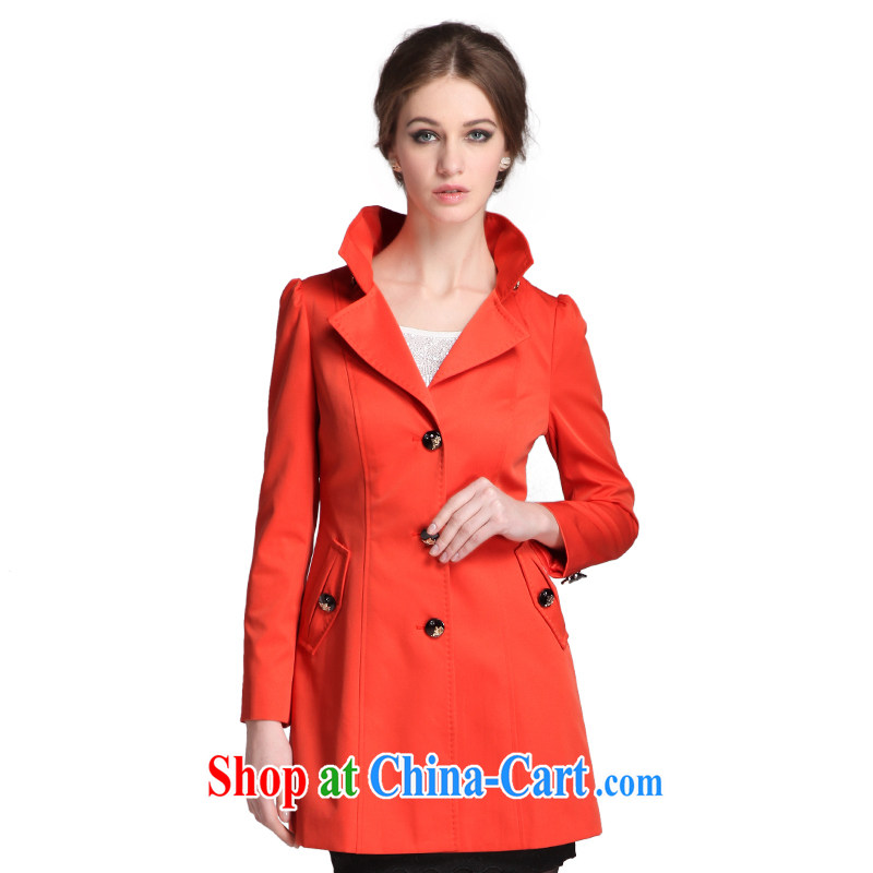 Yuen core women spring 2015, new products, clothing and girls, for the code in cultivating long-wind jacket women watermelon red XL, Yuen core, shopping on the Internet