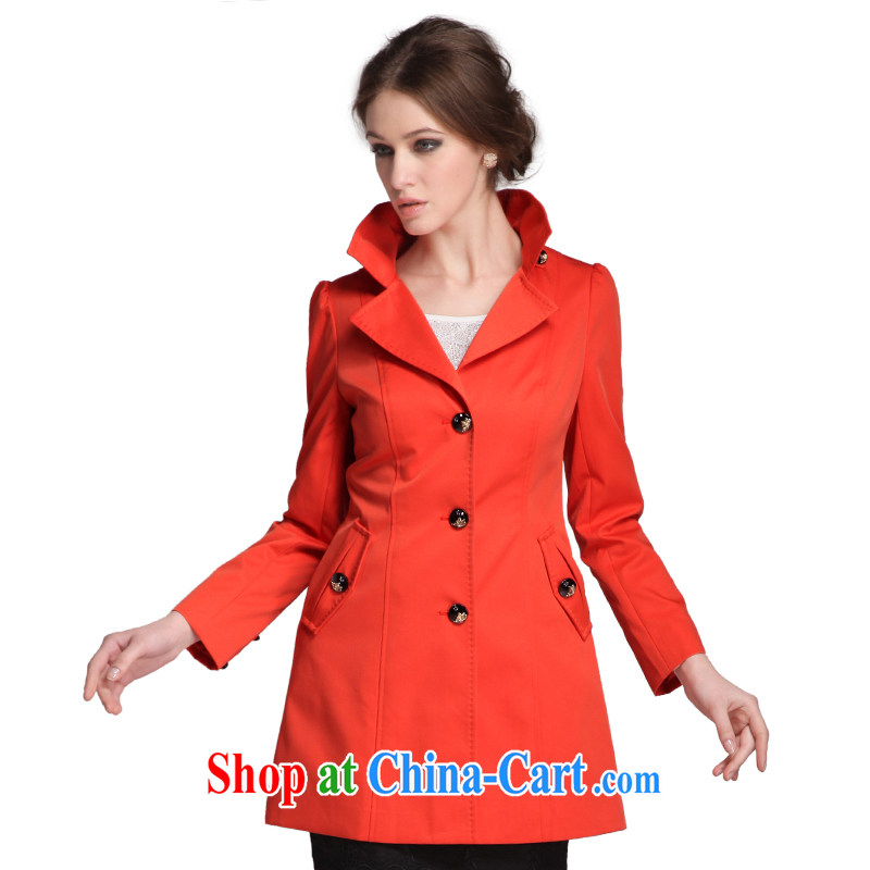 Yuen core women spring 2015, new products, clothing and girls, for the code in cultivating long-wind jacket women watermelon red XL, Yuen core, shopping on the Internet
