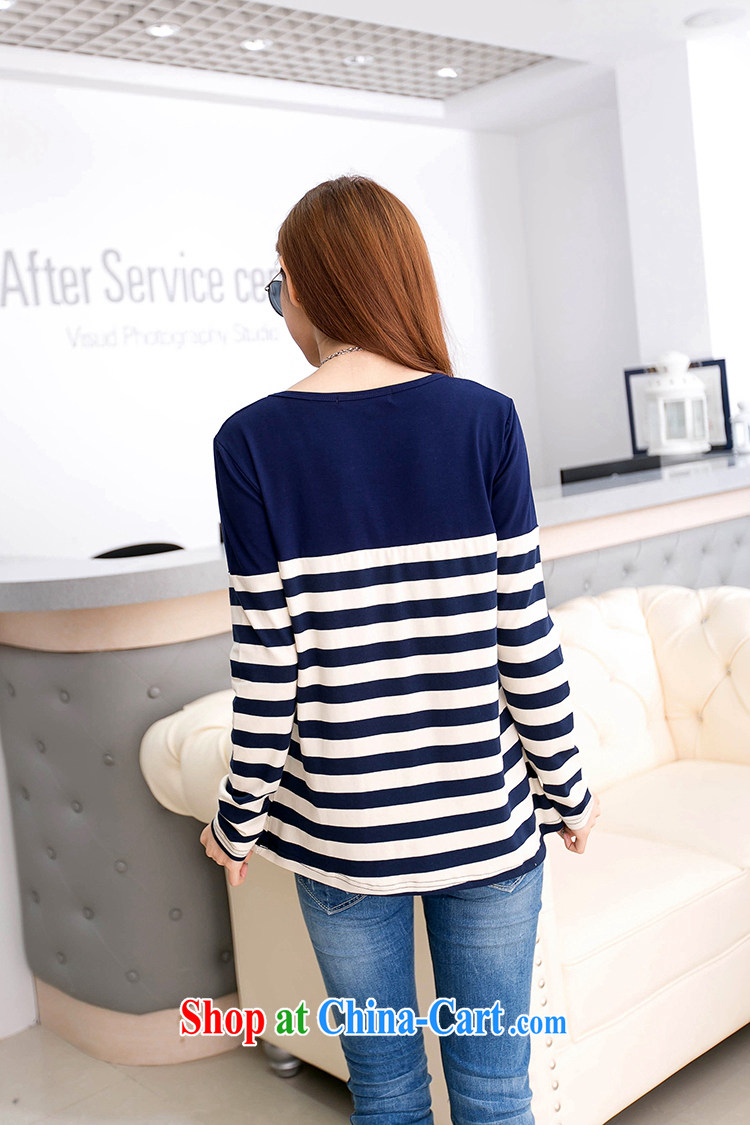 The Magic advisory committee 2015 spring loaded the code 100 cultivating a striped round-collar solid shirt T shirts girls long-sleeved Q 8812 blue + Article on XXXL pictures, price, brand platters! Elections are good character, the national distribution, so why buy now enjoy more preferential! Health