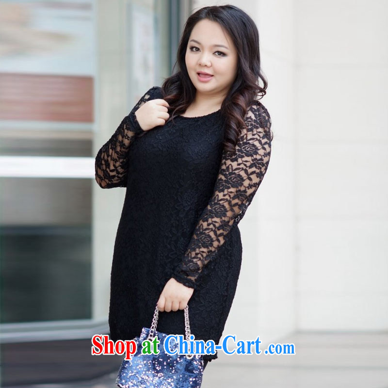 Hi Margaret slavery summer Korea and indeed increase, female-style beauty graphics thin lace dresses A 3829 black 3 XL/190 jack, hi Maria slavery, and shopping on the Internet
