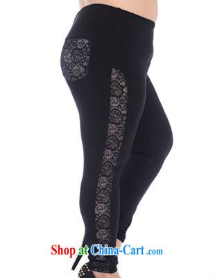 Hi Margaret slavery summer XL girls stylish 100 Ground Side lace stitching 7 solid stretch trousers A 6239 Black Large Number 4 XL (not 220 Jack don't shoot) pictures, price, brand platters! Elections are good character, the national distribution, so why buy now enjoy more preferential! Health