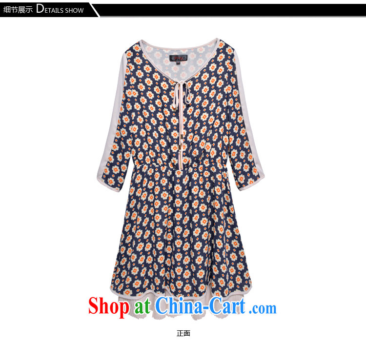cheer for 2014 XL girls thick MM spring New floral thick sister graphics thin large 7 cuff dress 1975 apricot small floral L pictures, price, brand platters! Elections are good character, the national distribution, so why buy now enjoy more preferential! Health