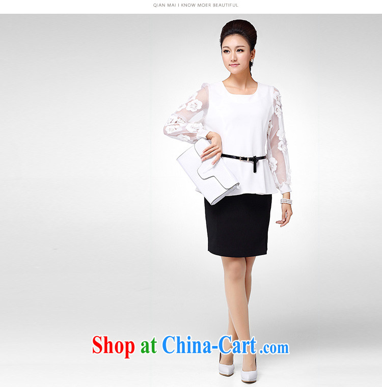 The Mak larger women fall 2014 with new thick MM stylish Solid Color stereo loose cuff lanterns T pension 4286 white XXXXL pictures, price, brand platters! Elections are good character, the national distribution, so why buy now enjoy more preferential! Health