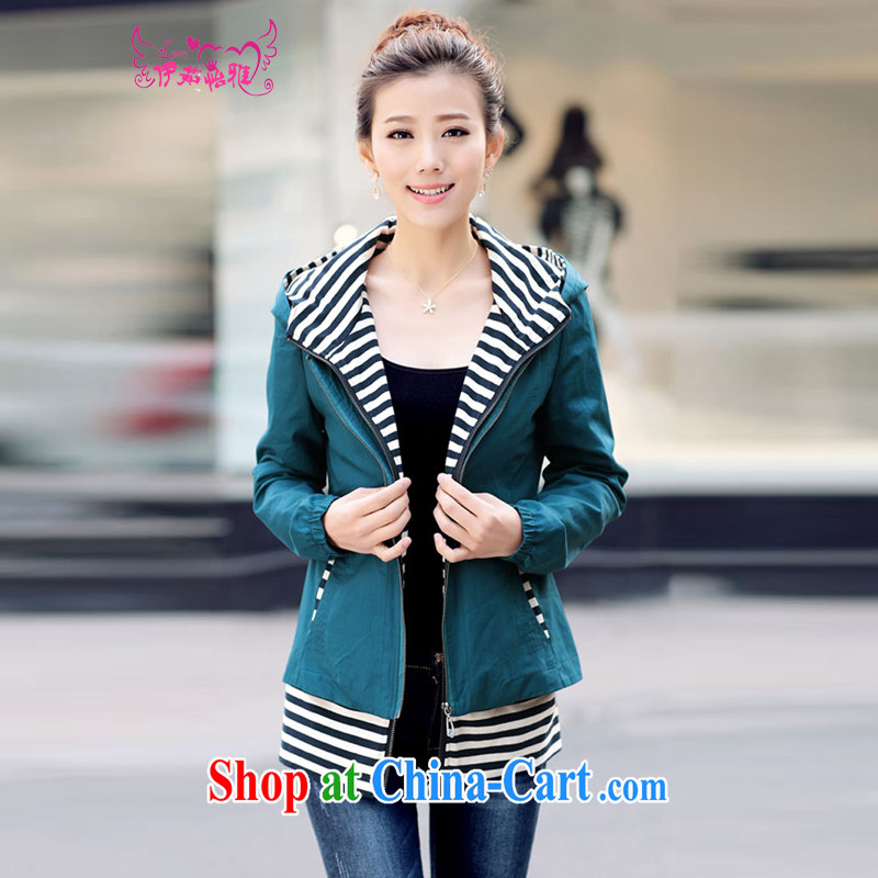 The Ju-Yee Nga spring Women's clothes Korean king code streaks spell series cap short jacket YY 890,782 maroon XXXL, Ju-yee Nga, shopping on the Internet