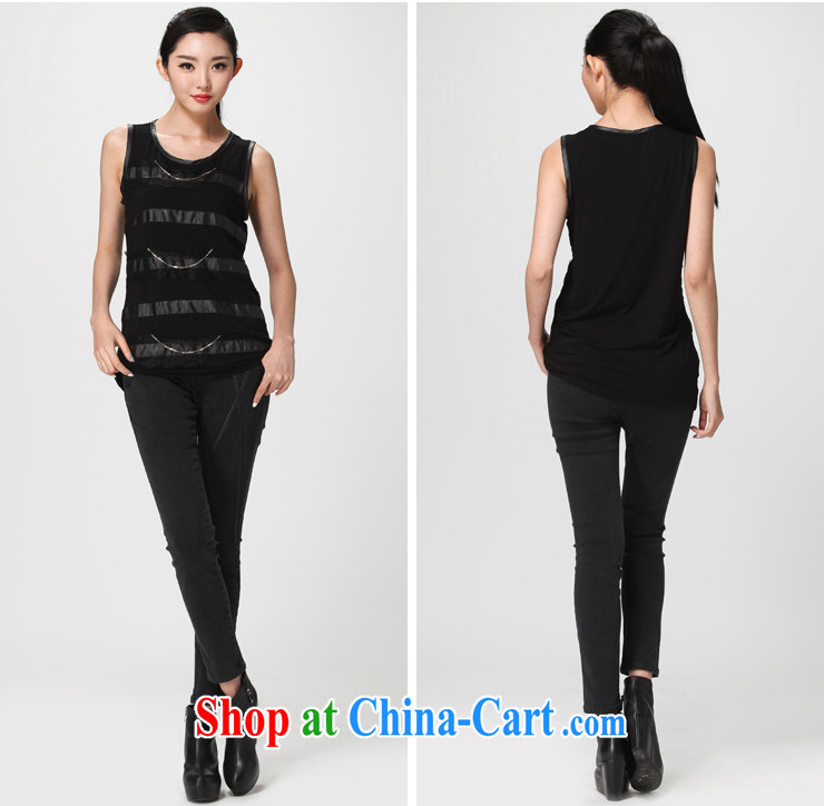 Water by spring 2014 the new solid shirt thick mm XL Korean Beauty Stripe vest S CA 14 2734 black L pictures, price, brand platters! Elections are good character, the national distribution, so why buy now enjoy more preferential! Health