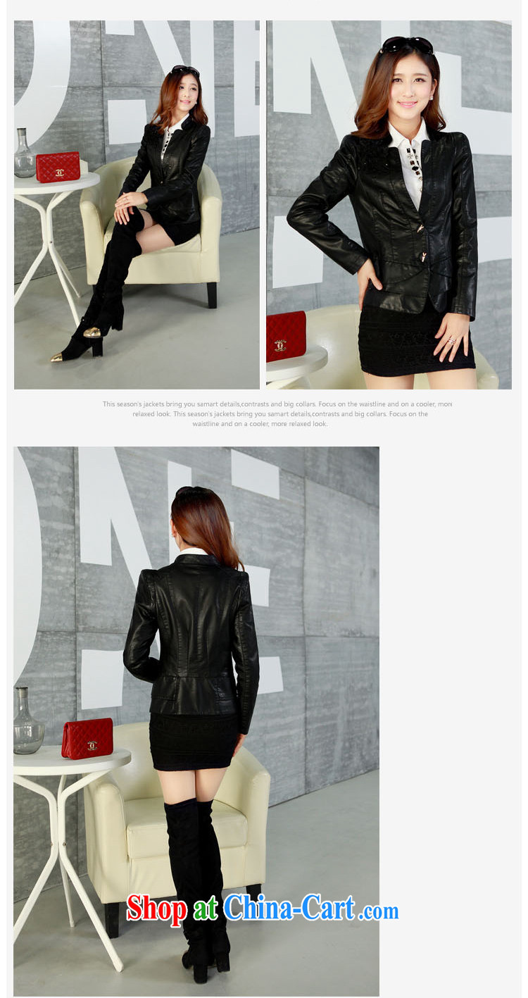 The Ju-Yee Nga thick sister graphics thin 5XL new, larger female PU motorcycle leather jacket a leather jacket YD 13,188 black XXXXXL pictures, price, brand platters! Elections are good character, the national distribution, so why buy now enjoy more preferential! Health