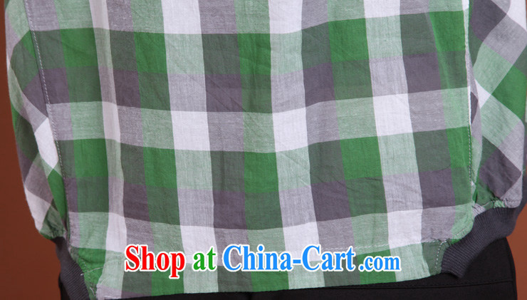 The line spend a lot, girls summer new Korean video thin thick mm round-collar cotton plaid stamp loose shirt 4 FS 01 green tartan 4 XL pictures, price, brand platters! Elections are good character, the national distribution, so why buy now enjoy more preferential! Health