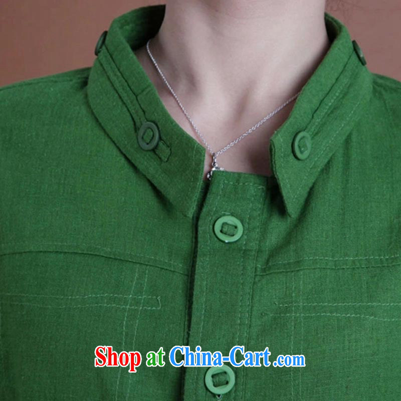 The line spend a lot, girls with summer new Korean version graphics thin thick mm General, solid color loose shirt 4 FS 06 green 2 XL, sea routes, the Code women, on-line shopping