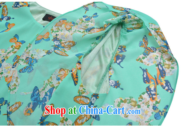 Cross-sectoral provision 2014 XL girls with thick MM summer new butterfly snow woven thick sister graphics thin short-sleeved T pension number 1987 green L pictures, price, brand platters! Elections are good character, the national distribution, so why buy now enjoy more preferential! Health