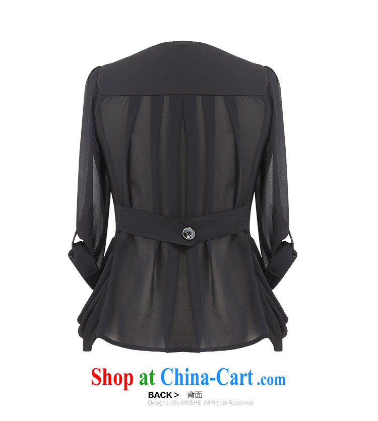 MSSHE XL women's coats thick mm summer New Products jacket black snow woven suit commuting attire OL graphics thin clearance 9927 black 4XL pictures, price, brand platters! Elections are good character, the national distribution, so why buy now enjoy more preferential! Health