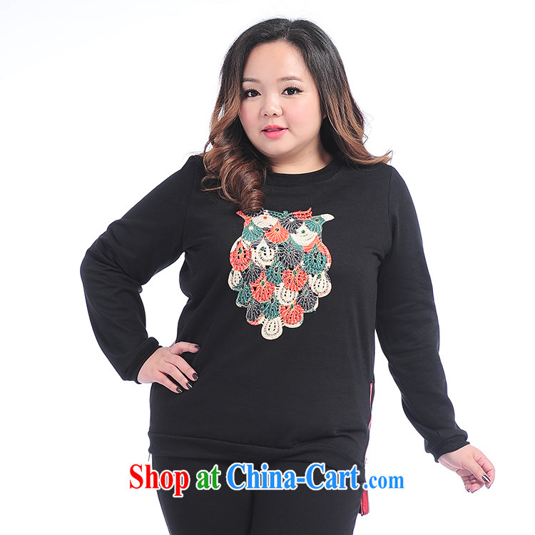 Thin (NOS) the code female casual sweater not stamp duty rules T pattern shirt T-shirt long-sleeved T-shirt solid A 7191 black 3 XL/9 XL pictures, price, brand platters! Elections are good character, the national distribution, so why buy now enjoy more preferential! Health