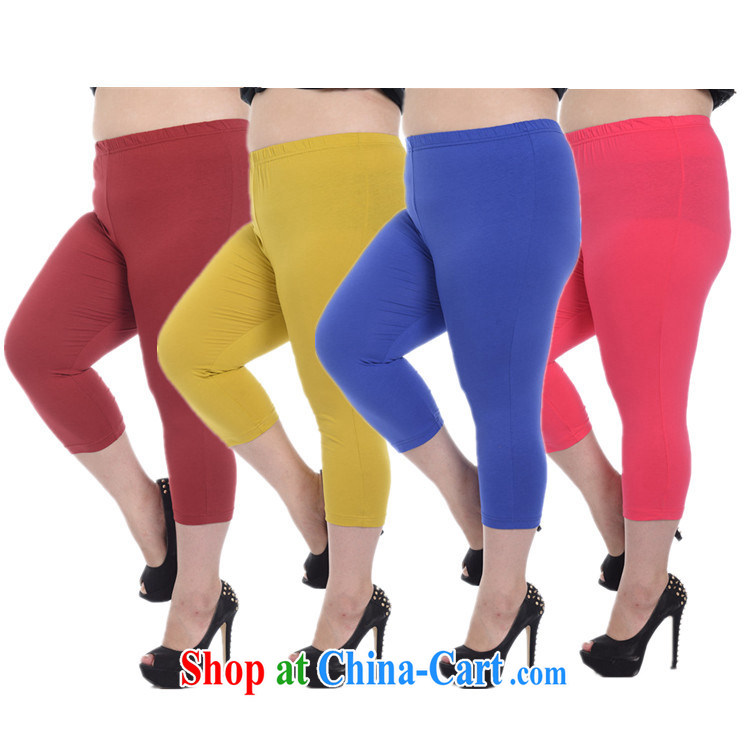 Thin (NOS) summer new, larger female Stretch video thin 7 solid pants candy-colored warm trousers boots trousers A 5691 yellow large code 3XL 180 - 210 Jack pictures, price, brand platters! Elections are good character, the national distribution, so why buy now enjoy more preferential! Health