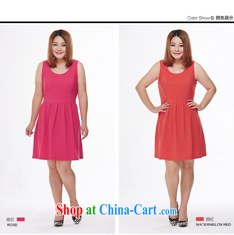 The MsShe indeed XL women 2015 mm thick sister spring sleeveless vest dress up 100 6525 West red 4 XL pictures, price, brand platters! Elections are good character, the national distribution, so why buy now enjoy more preferential! Health