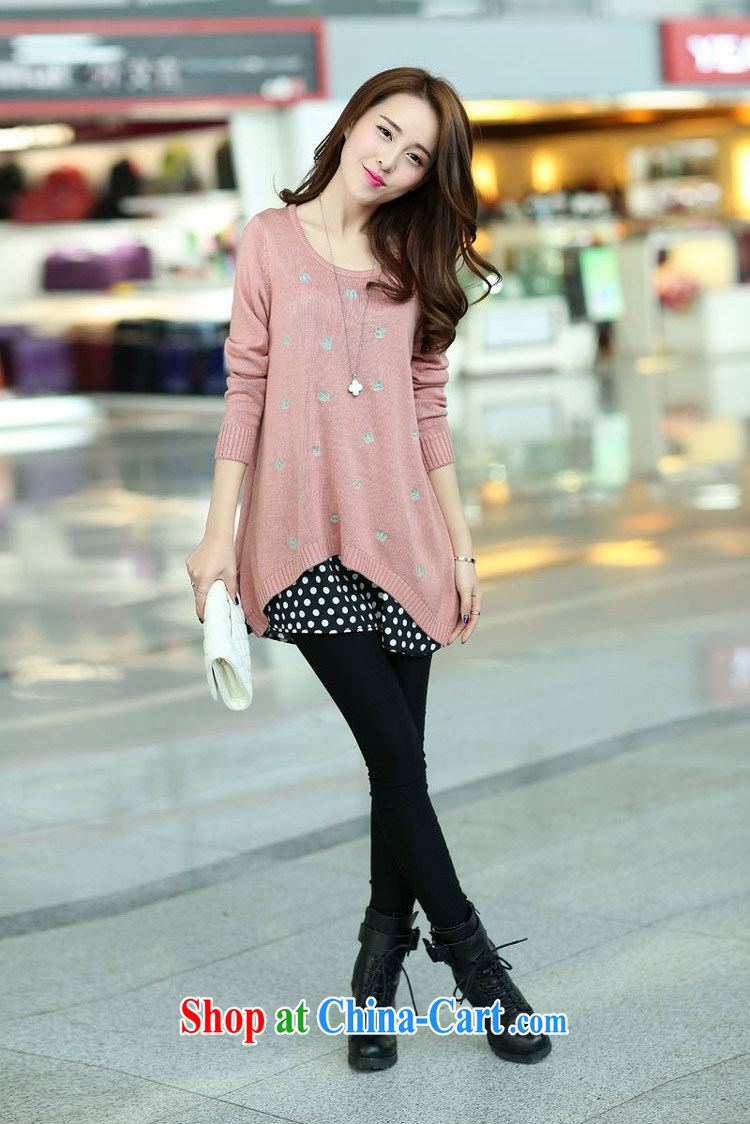 Arthur magic Yi 2015 spring Korean version of the greater code female wave, with generous graphics thin two-piece large, knitted sweater girl sweater of red are code pictures, price, brand platters! Elections are good character, the national distribution, so why buy now enjoy more preferential! Health