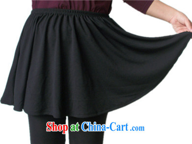 Thin (NOS), summer maximum code female Elastic waist skirts Korean fashion 100 ground skirt body A 5321 black 3 XL/waist 110 - 130 CM pictures, price, brand platters! Elections are good character, the national distribution, so why buy now enjoy more preferential! Health