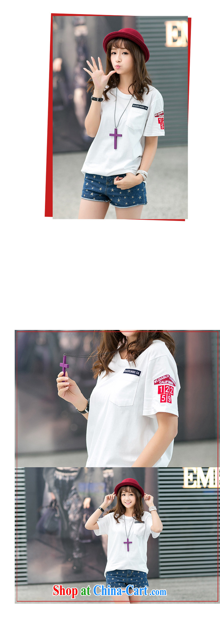 At the 2015 spring new embroidered pocket cotton loose the Code women T pension T 7690 white XXL pictures, price, brand platters! Elections are good character, the national distribution, so why buy now enjoy more preferential! Health