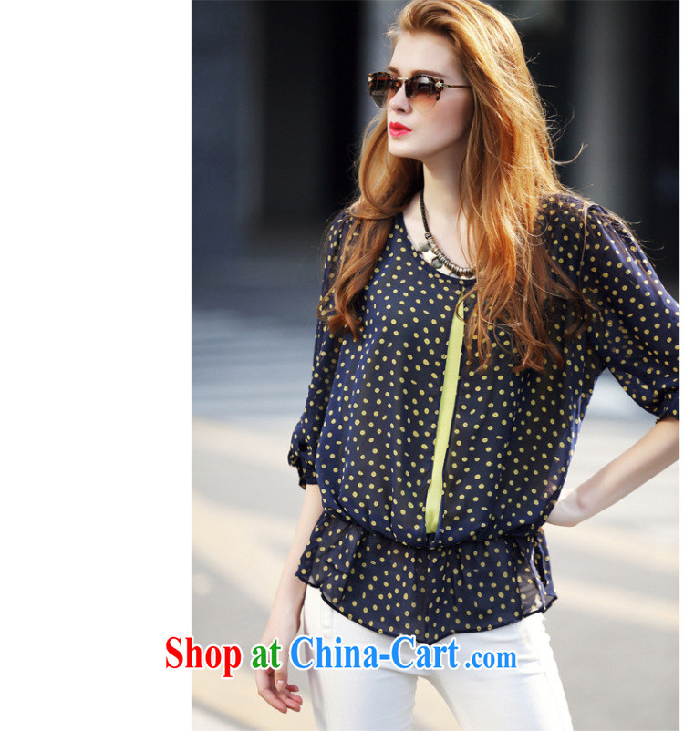 Morning would be 2015 summer new Europe and indeed the XL female loose snow woven stylish shirt thick mm minimalist 100 ground plane collision color wave point snow woven shirts T shirt black on yellow wave point 4 XL pictures, price, brand platters! Elections are good character, the national distribution, so why buy now enjoy more preferential! Health