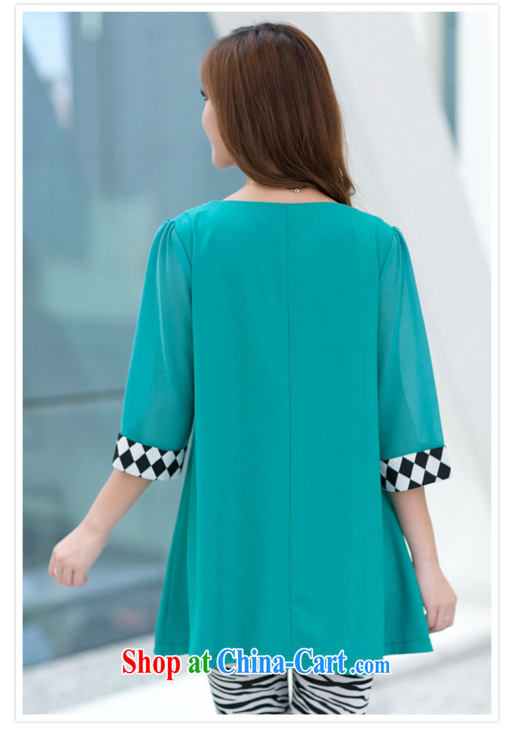 Colorful nickname Julia 2014 spring and summer new, larger female Korean loose the collar, cuff, snow woven shirts women dress shirt green XXXXL pictures, price, brand platters! Elections are good character, the national distribution, so why buy now enjoy more preferential! Health