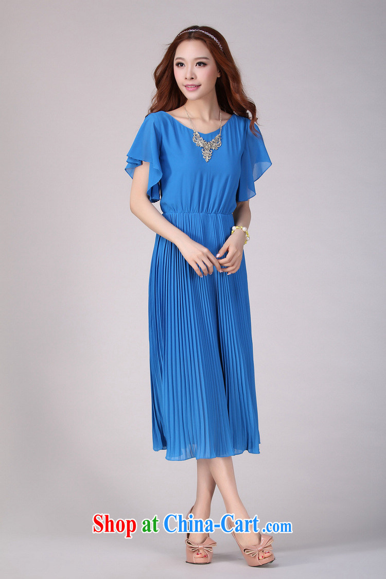Constitution Yi XL women dresses 2015 new stylish flouncing short-sleeve 100hem snow woven long skirt the code beach skirt the code thick sister elegant resort skirt orange 4 XL 165 - 180 Jack pictures, price, brand platters! Elections are good character, the national distribution, so why buy now enjoy more preferential! Health